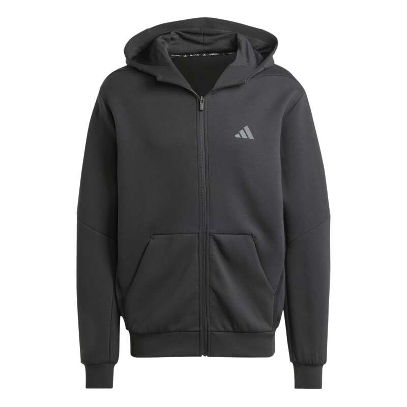 Adidas Designed for Training Full-Zip Siyah Erkek Sweatshirt - 5