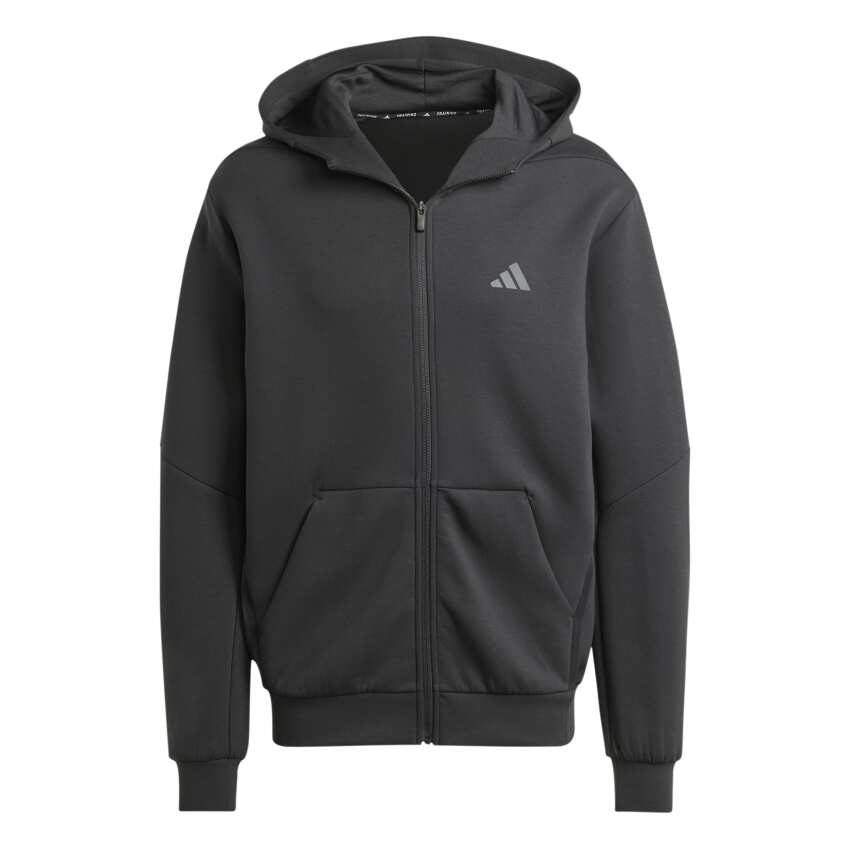Adidas Designed for Training Full-Zip Siyah Erkek Sweatshirt - 5