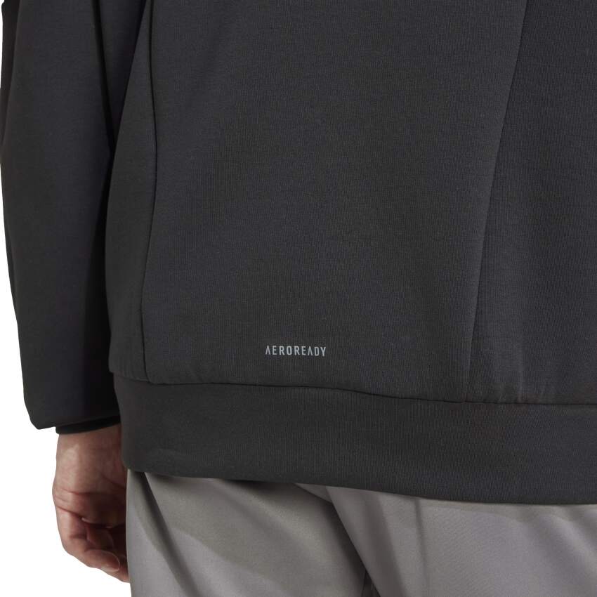 Adidas Designed for Training Full-Zip Siyah Erkek Sweatshirt - 6