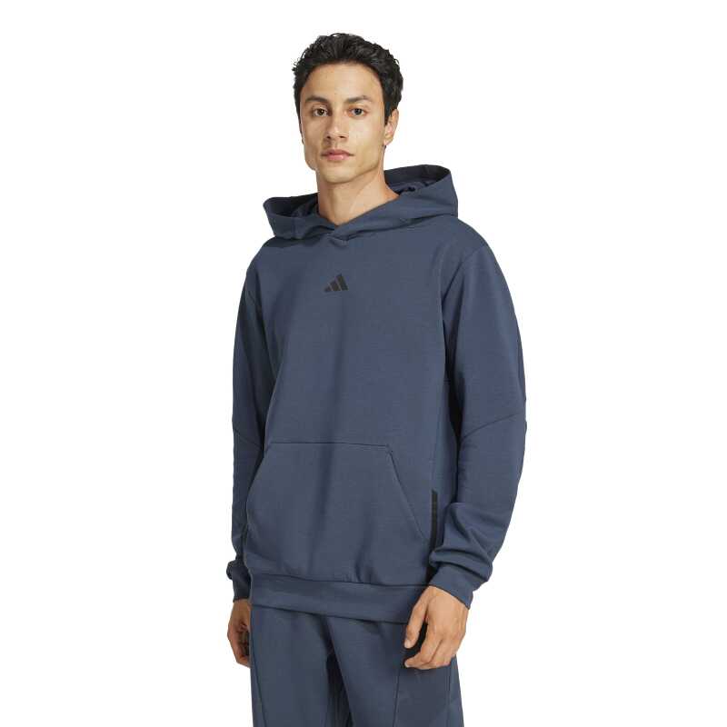 Adidas Designed for Training Kapüşonlu Lacivert Erkek Sweatshirt - Adidas