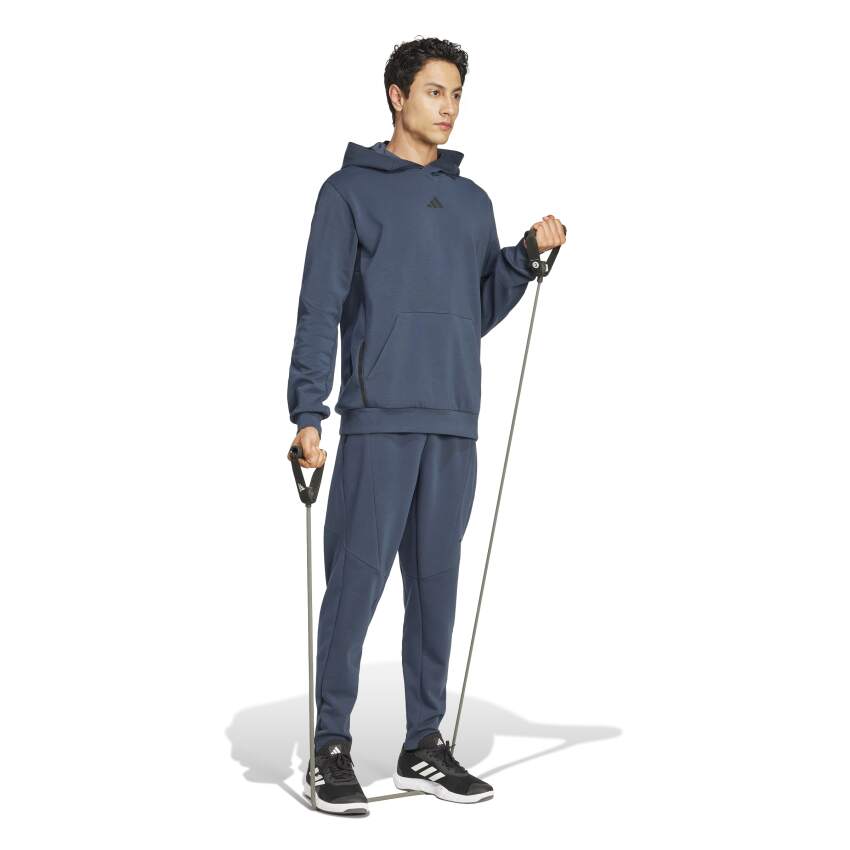 Adidas Designed for Training Kapüşonlu Lacivert Erkek Sweatshirt - 3