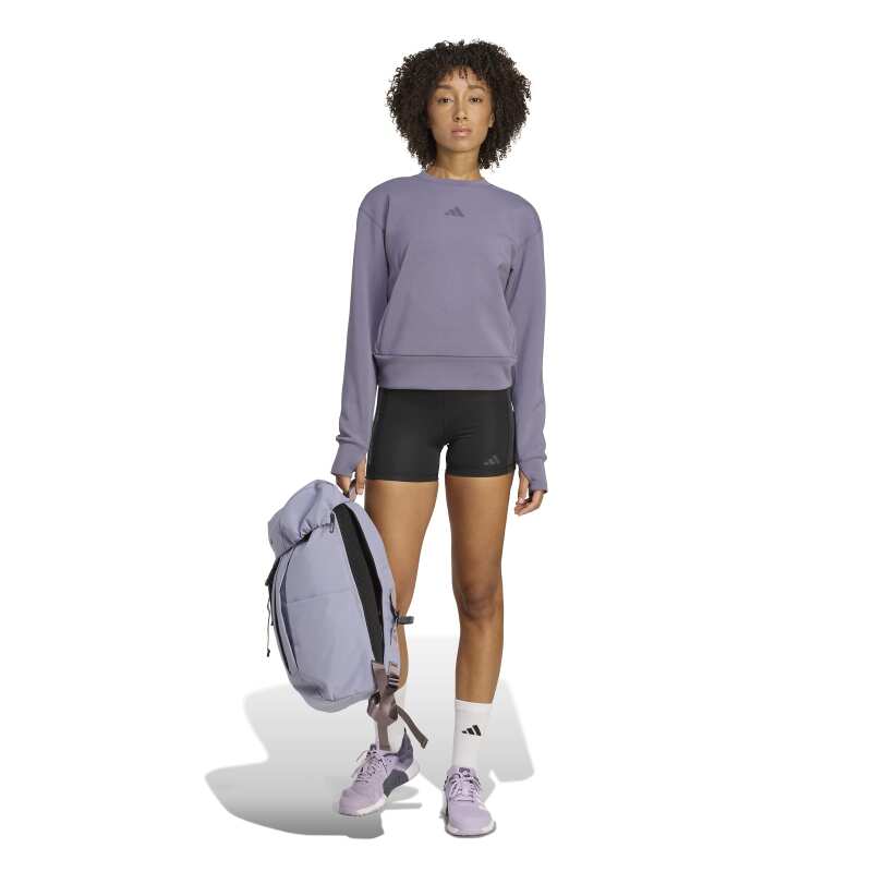 Adidas Designed-for-Training Warm-Up Crewneck Mor Kadın Sweatshirt - 4