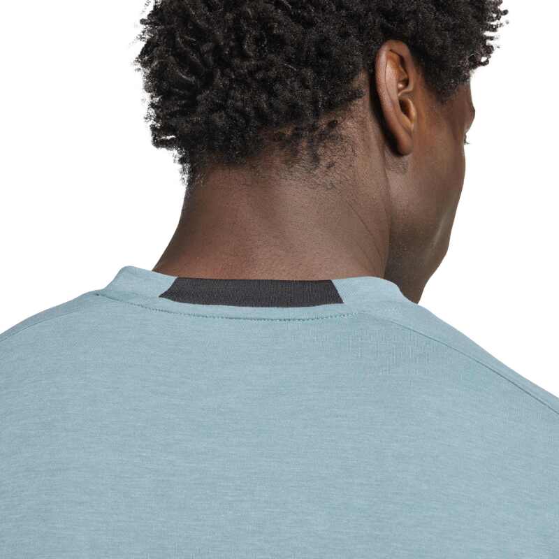 Adidas Designed for Training Workout Yeşil Erkek Tshirt - 5