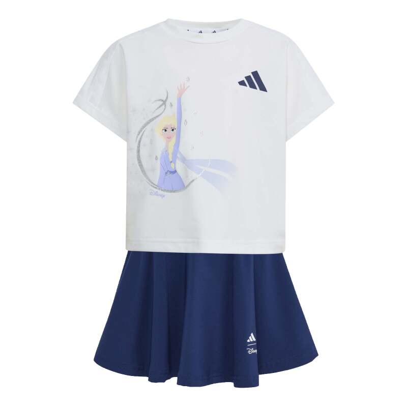 Adidas Disney Frozen Beyaz Çocuk Şort Tshirt Takım - Adidas
