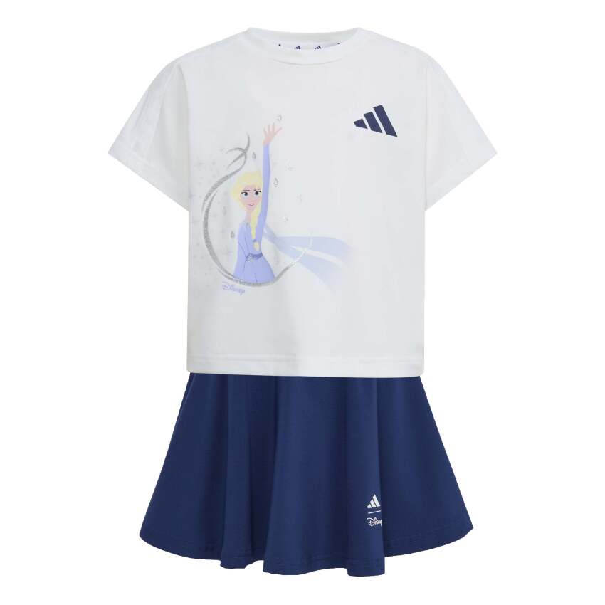 Adidas Disney Frozen Beyaz Çocuk Şort Tshirt Takım - 1