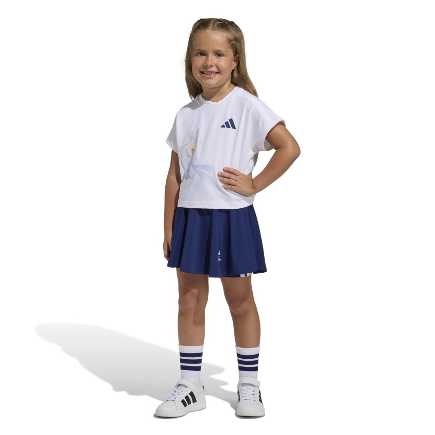 Adidas Disney Frozen Beyaz Çocuk Şort Tshirt Takım - 4