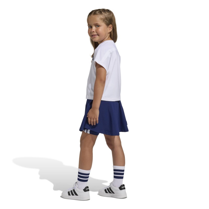 Adidas Disney Frozen Beyaz Çocuk Şort Tshirt Takım - 5