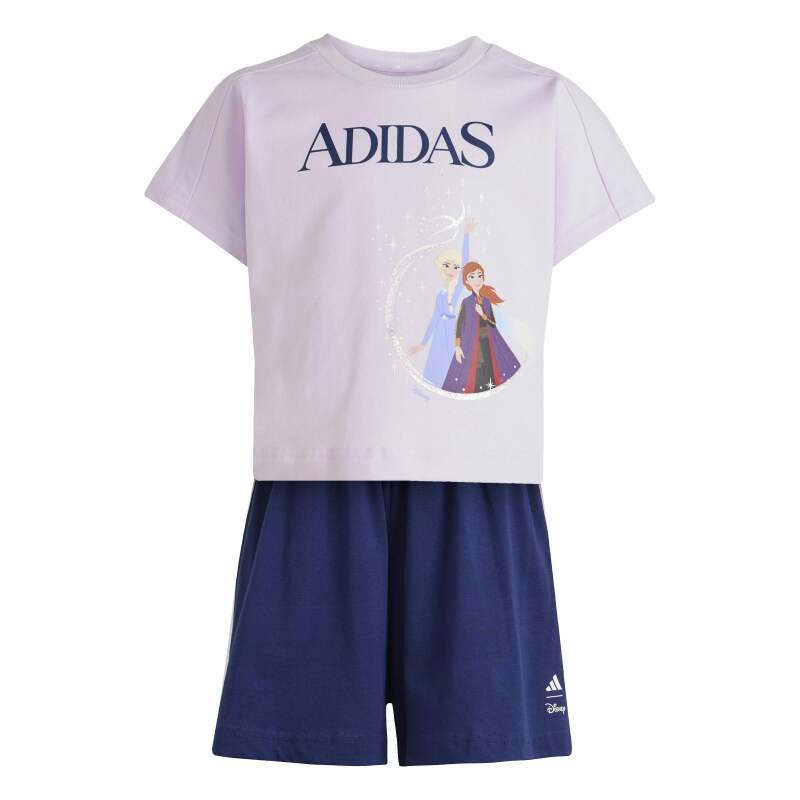 Adidas Disney Frozen Mor Çocuk Şort Tshirt Takım - 1