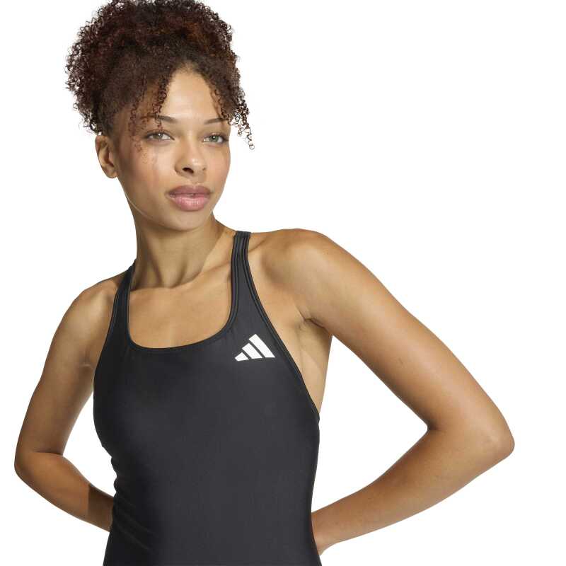 Adidas Dolgulu V Sırtlı Siyah Kadın Mayo - 4
