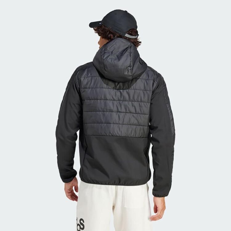Adidas Essentials 3-Stripes Insulated Hooded Hybrid Erkek Mont - 2
