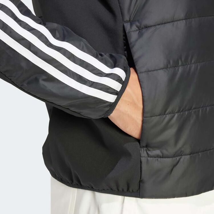 Adidas Essentials 3-Stripes Insulated Hooded Hybrid Erkek Mont - 5