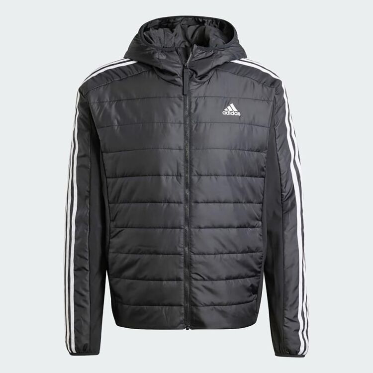 Adidas Essentials 3-Stripes Insulated Hooded Hybrid Erkek Mont - 6