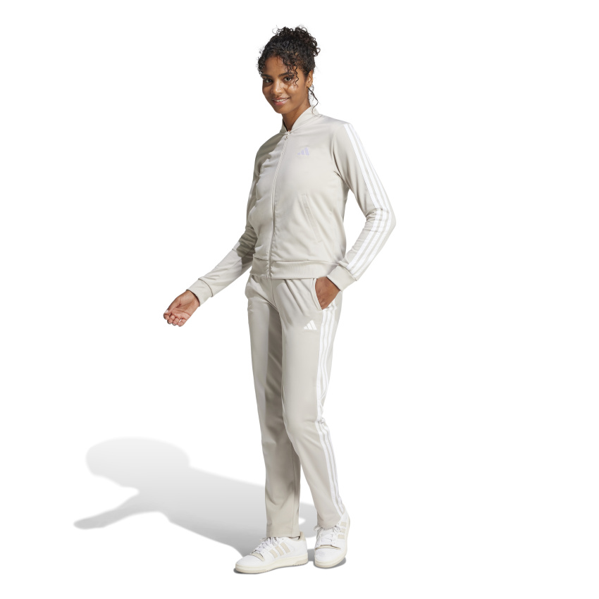 Adidas Essentials 3-Stripes Bej Kadın Eşofman Takımı - 1