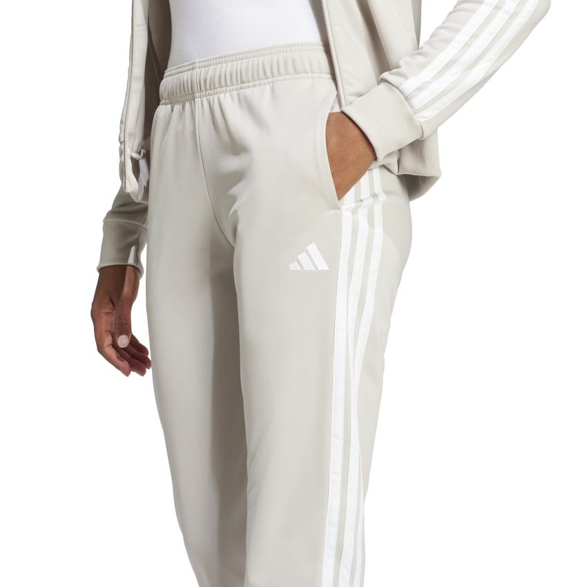 Adidas Essentials 3-Stripes Bej Kadın Eşofman Takımı - 5