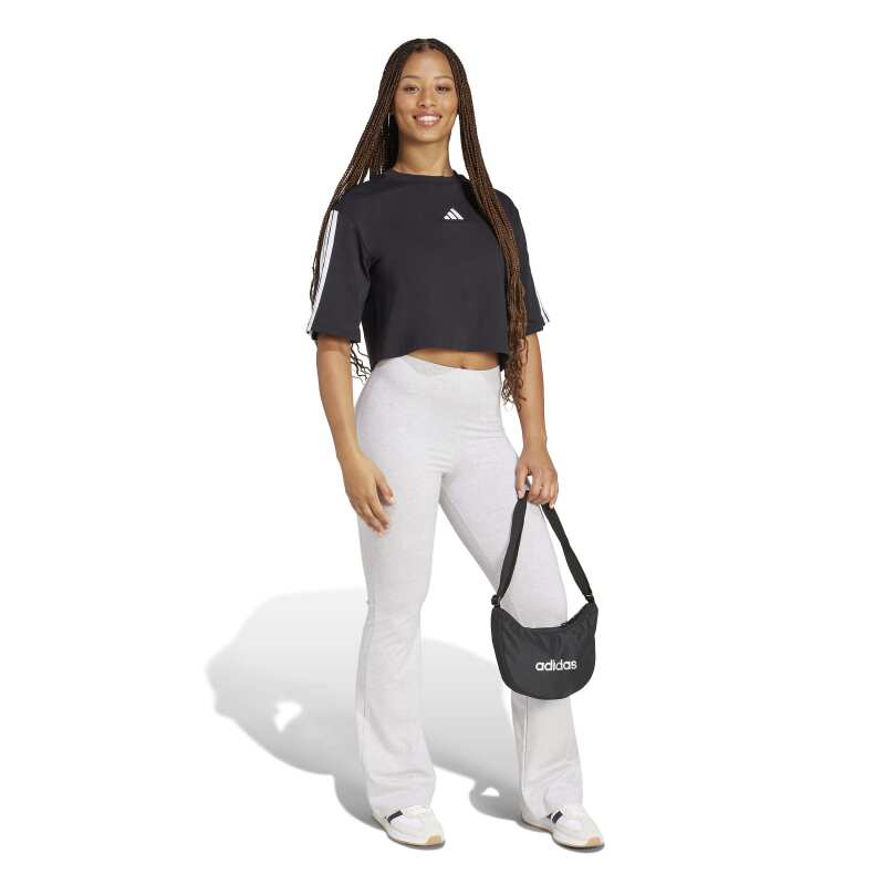 Adidas Essentials 3-Stripes Cotton Loose Siyah Kadın Tshirt - 4