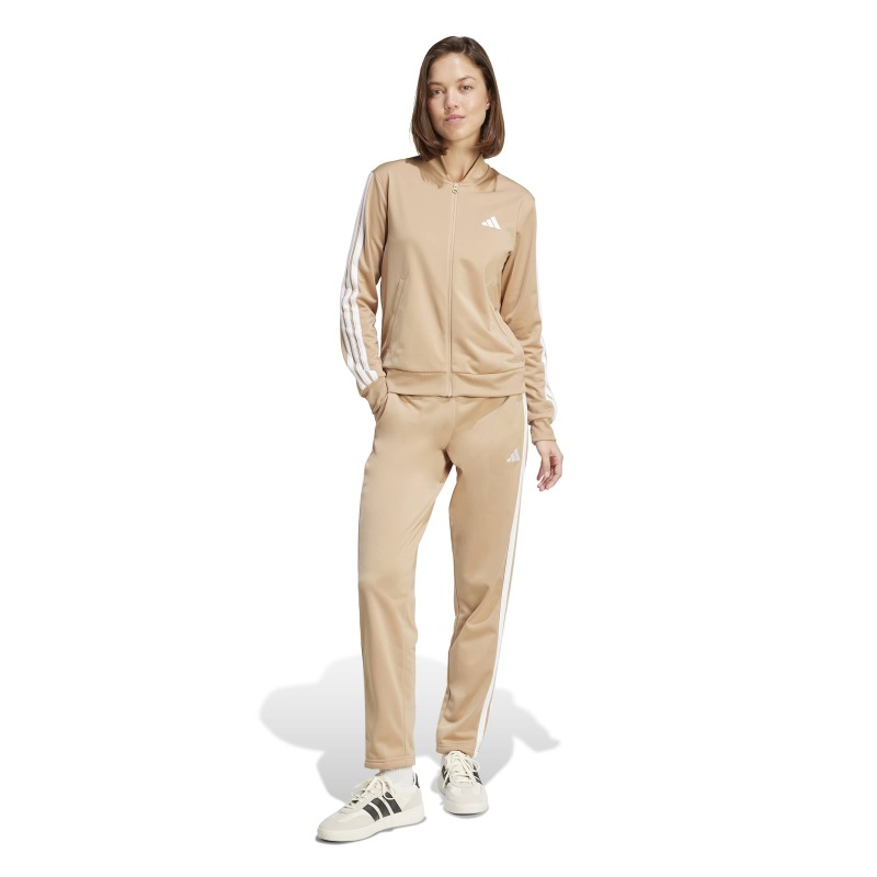 Adidas Essentials 3-Stripes Kahverengi Kadın Eşofman Takımı - 1