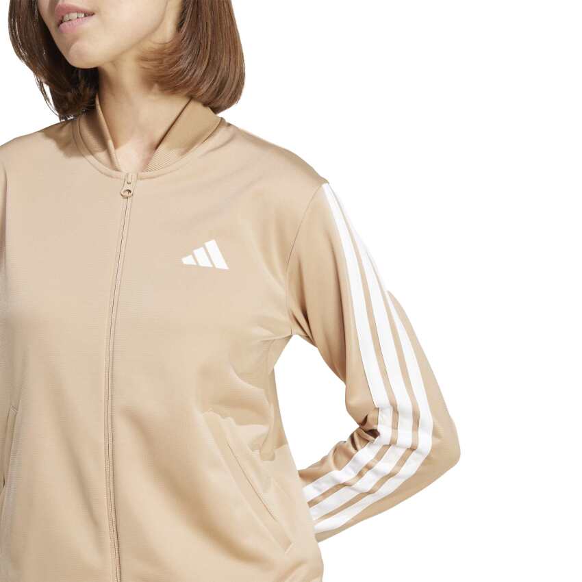 Adidas Essentials 3-Stripes Kahverengi Kadın Eşofman Takımı - 4