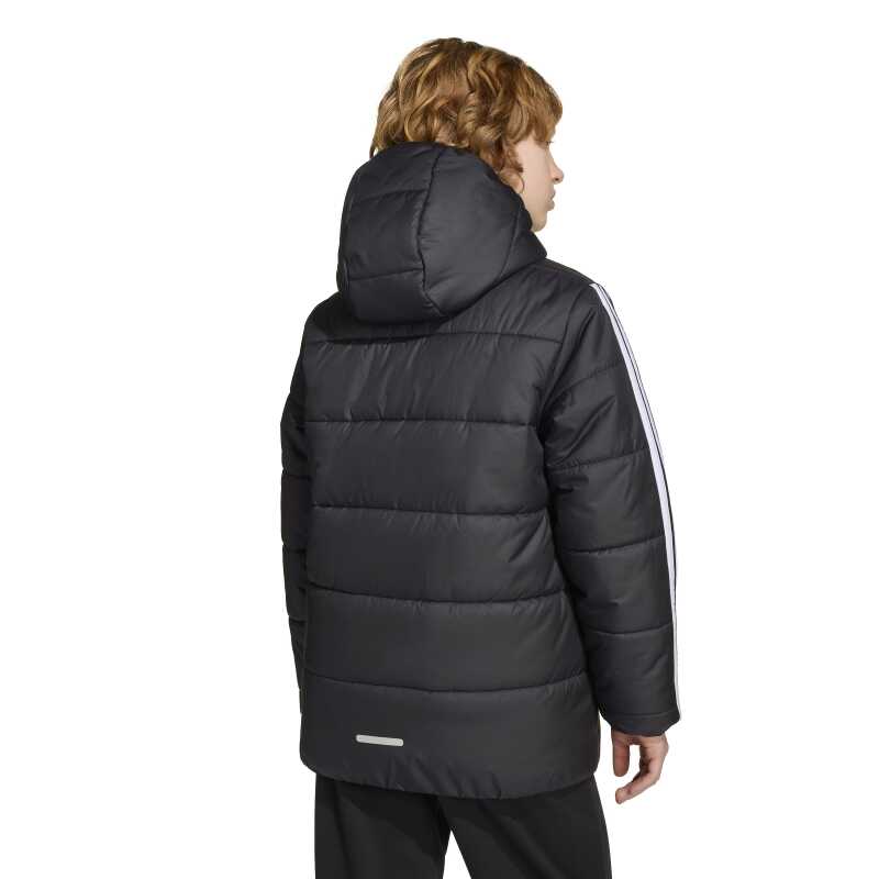 Adidas Essentials 3-Stripes Dolgulu Siyah Çocuk Mont - Adidas (1)