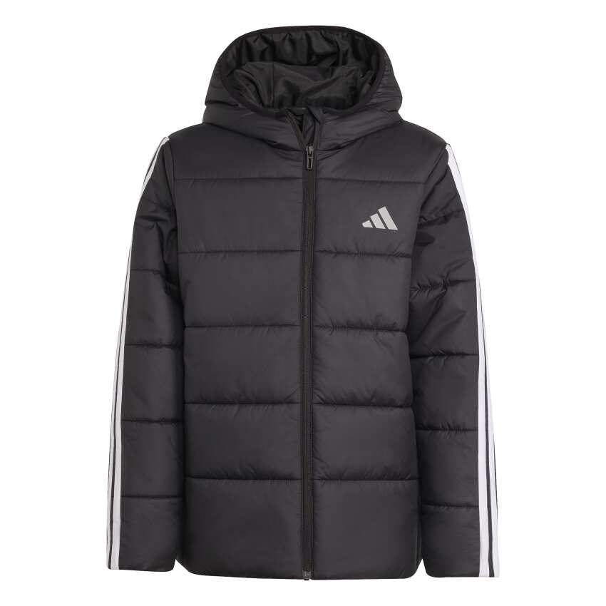 Adidas Essentials 3-Stripes Dolgulu Siyah Çocuk Mont - 8