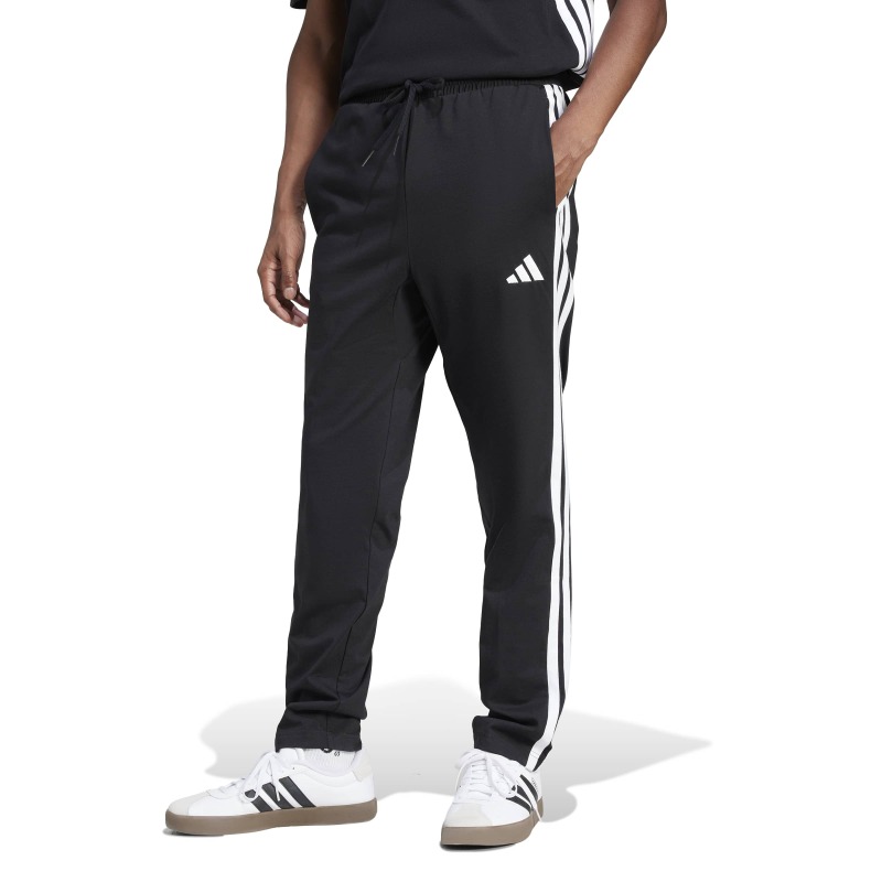 Adidas Essentials 3-Stripes Single Jersey Siyah Erkek Eşofman Altı - Adidas