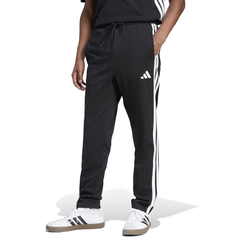 Adidas Essentials 3-Stripes Single Jersey Siyah Erkek Eşofman Altı - 1