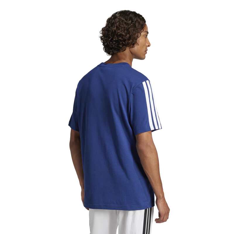 Adidas Essentials 3-Stripes Süprem Mavi Erkek Tshirt - 2