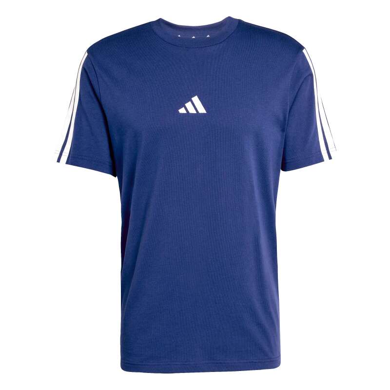Adidas Essentials 3-Stripes Süprem Mavi Erkek Tshirt - 6