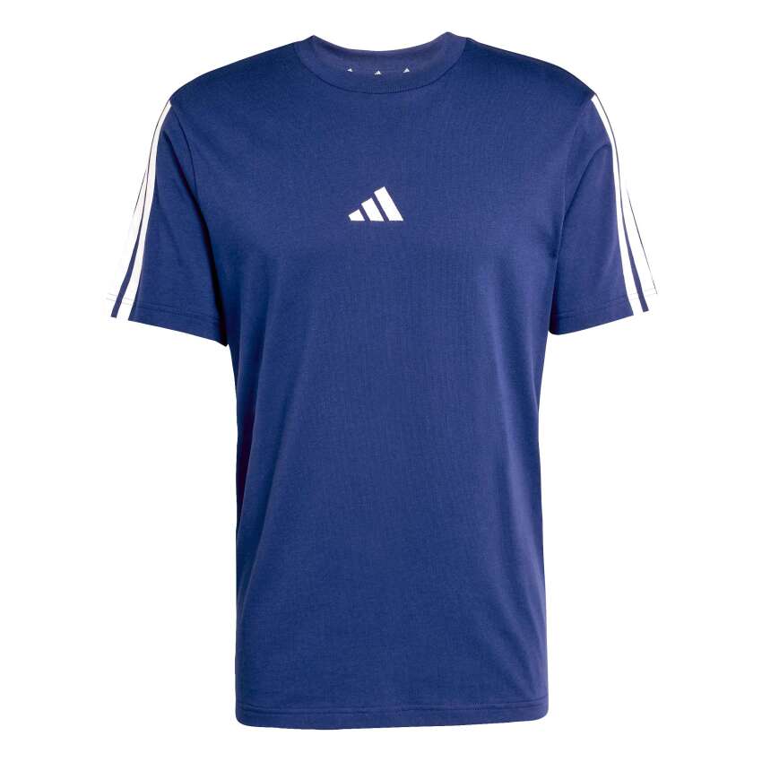 Adidas Essentials 3-Stripes Süprem Mavi Erkek Tshirt - 6