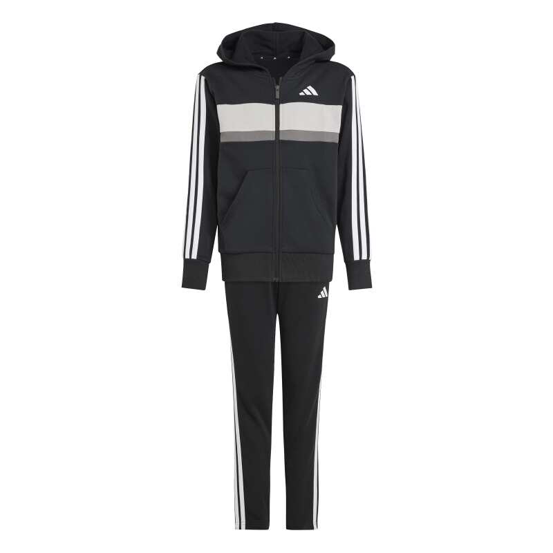 Adidas Essentials 3-Stripes Tiberio Siyah Çocuk Eşofman Takımı - 4
