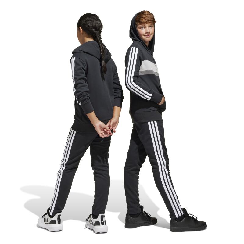 Adidas Essentials 3-Stripes Tiberio Siyah Çocuk Eşofman Takımı - 2