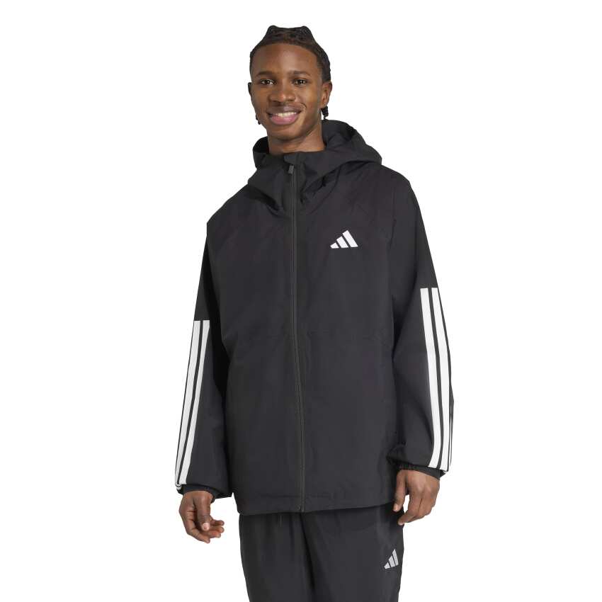 Adidas Essentials 3Stripes Siyah Erkek Mont - 1