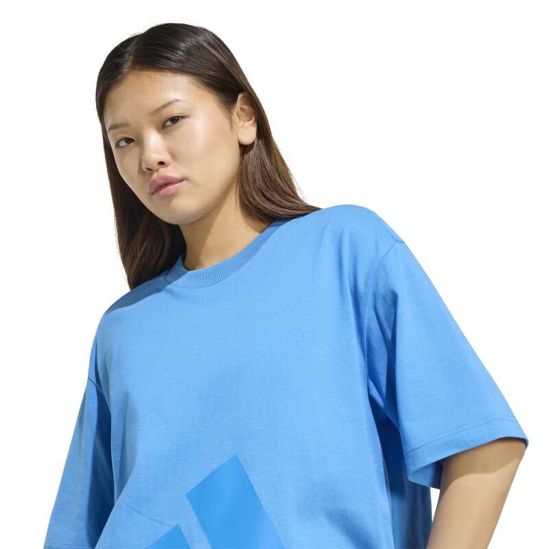 Adidas Essentials Big Logo Boyfriend Mavi Kadın Tshirt - 4