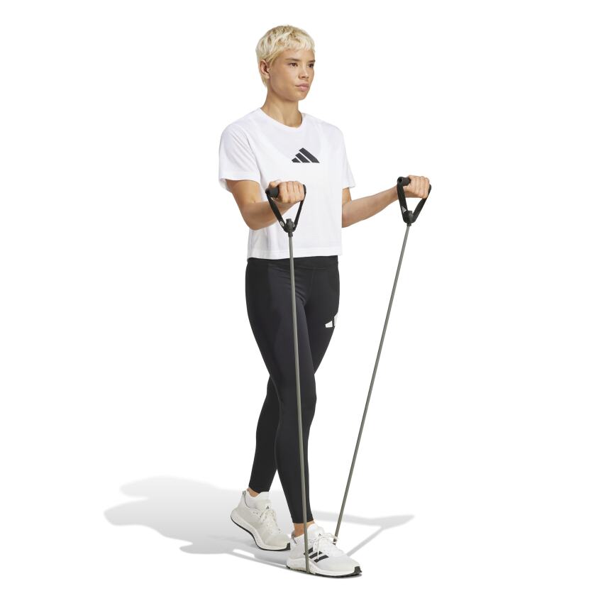 Adidas Essentials Big Logo Performance Beyaz Kadın Tshirt - 3