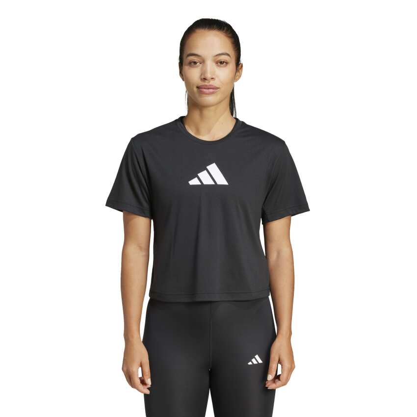 Adidas Essentials Big Logo Performance Siyah Kadın Tshirt - 1