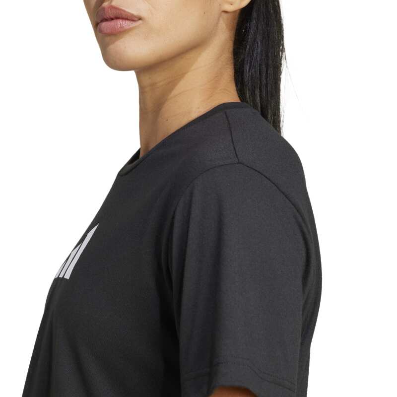 Adidas Essentials Big Logo Performance Siyah Kadın Tshirt - 5