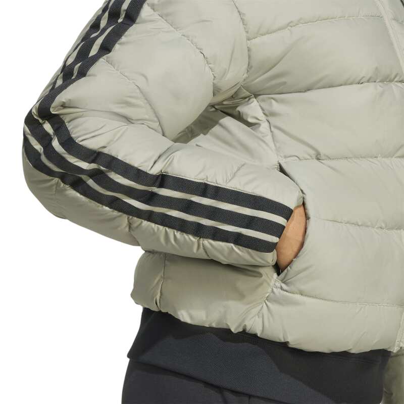 Adidas Essentials Climawarm 3-Stripes Gri Kadın Mont - 5