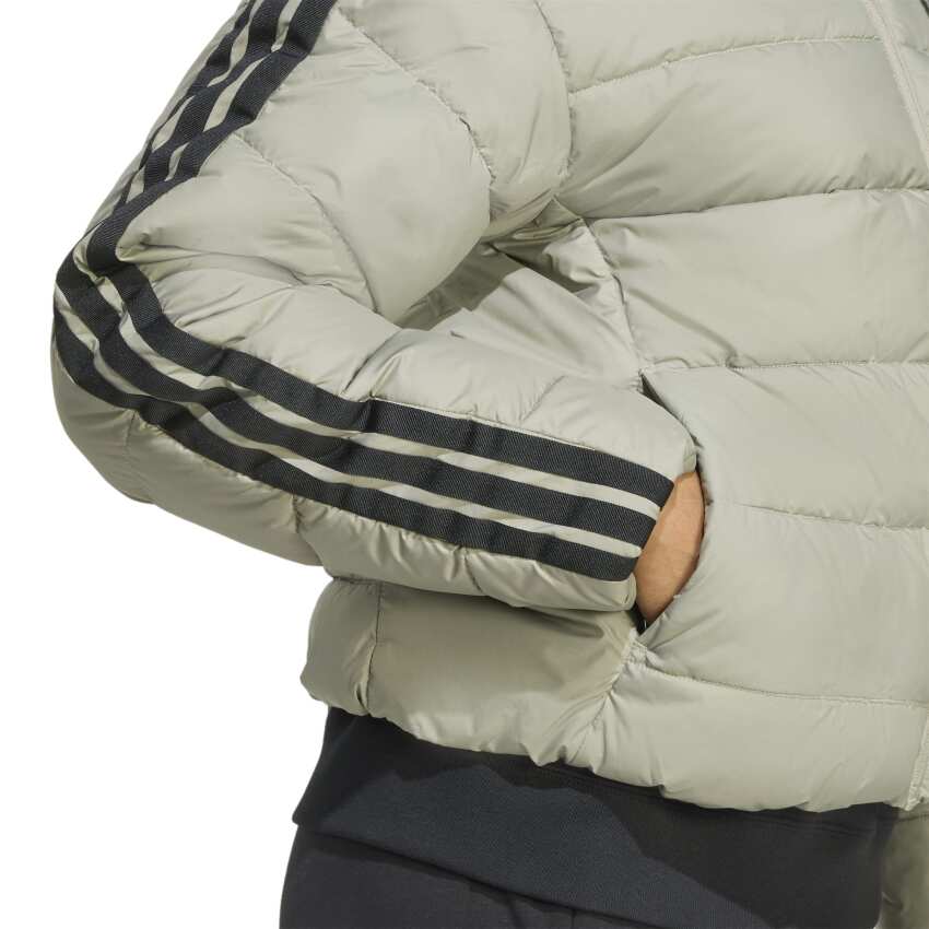 Adidas Essentials Climawarm 3-Stripes Gri Kadın Mont - 5