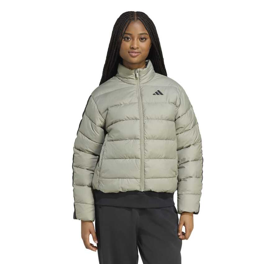 Adidas Essentials Climawarm 3-Stripes Gri Kadın Mont - 1