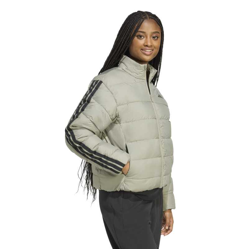 Adidas Essentials Climawarm 3-Stripes Gri Kadın Mont - 3