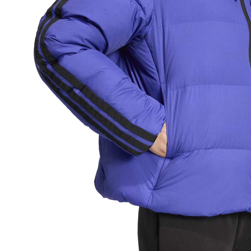 Adidas Essentials Climawarm 3-Stripes Puffer Mavi Kadın Mont - 6