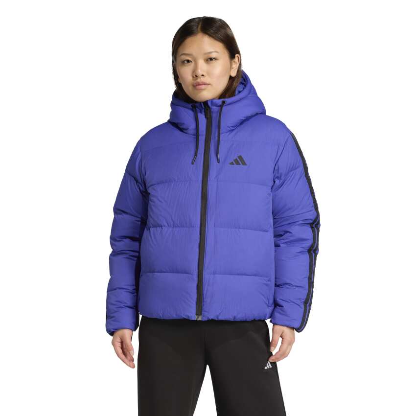 Adidas Essentials Climawarm 3-Stripes Puffer Mavi Kadın Mont - 1