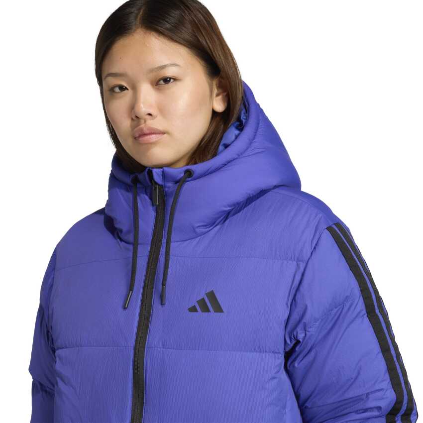Adidas Essentials Climawarm 3-Stripes Puffer Mavi Kadın Mont - 5