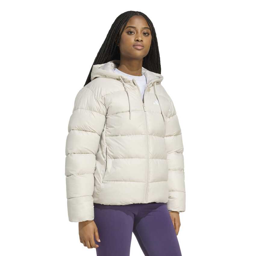 Adidas Essentials Climawarm Bej Kadın Mont - 4
