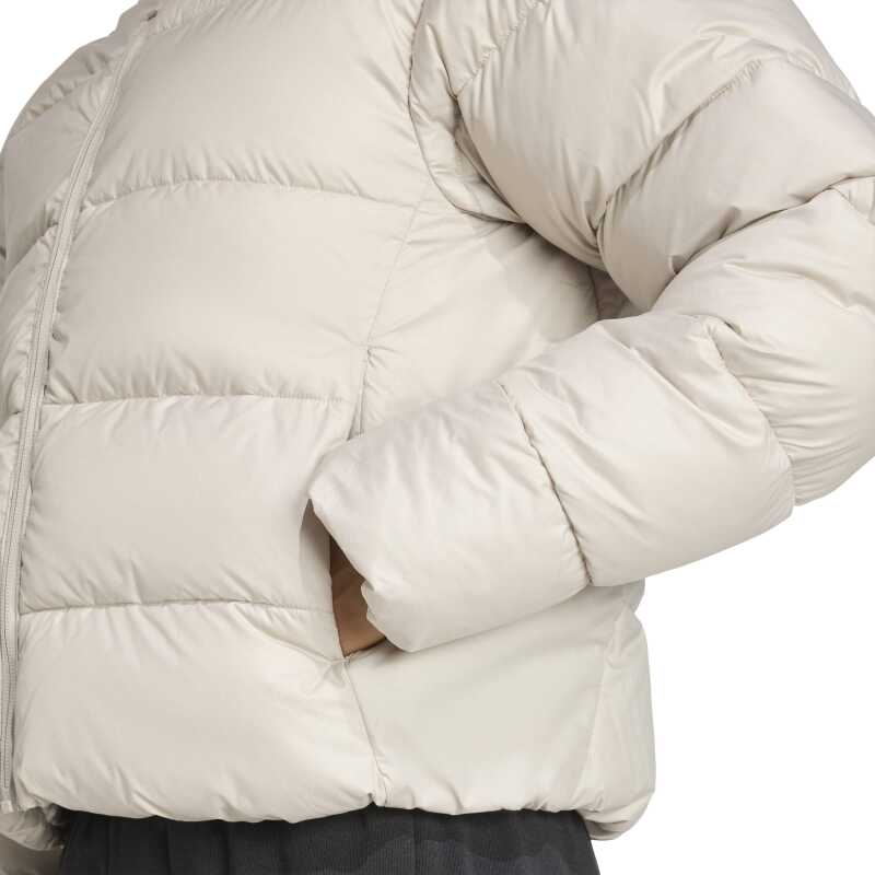 Adidas Essentials Climawarm Synthetic Down Puffer Bej Kadın Mont - 6