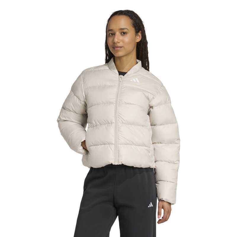 Adidas Essentials Climawarm Synthetic Down Puffer Bej Kadın Mont - Adidas