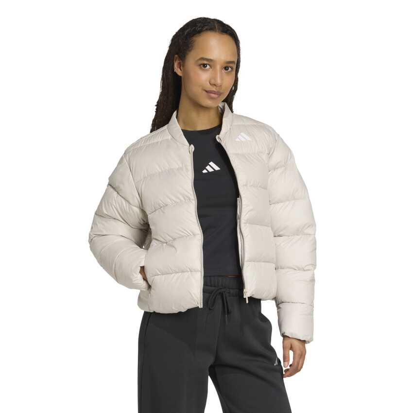 Adidas Essentials Climawarm Synthetic Down Puffer Bej Kadın Mont - 3