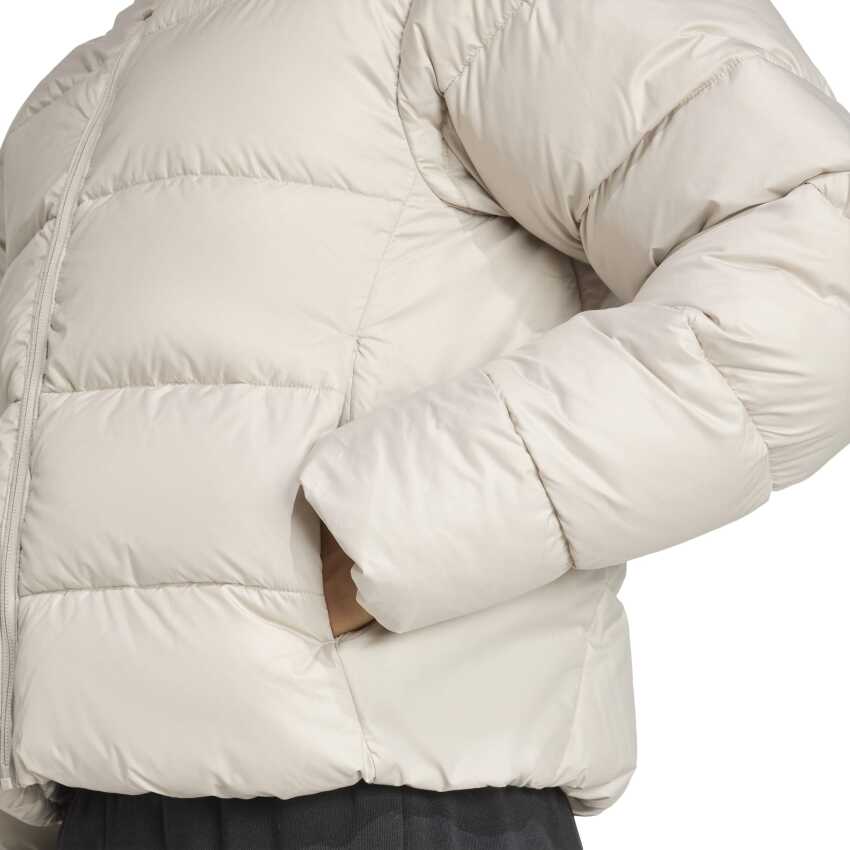 Adidas Essentials Climawarm Synthetic Down Puffer Bej Kadın Mont - 5
