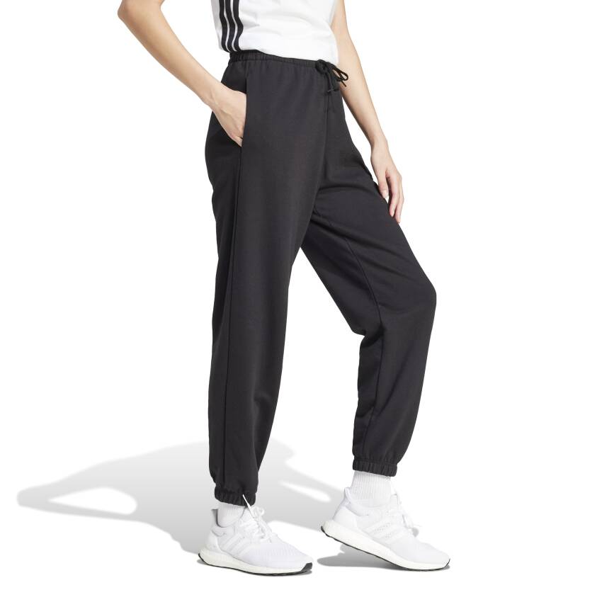 Adidas Essentials Small Logo French Terry Cuffed Siyah Kadın Eşofman Altı - 3