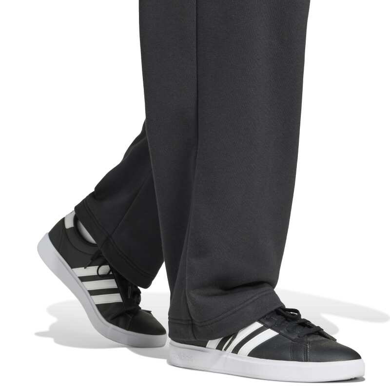 Adidas Essentials Wide Leg 3 Bar Logo Siyah Erkek Eşofman Altı - 5
