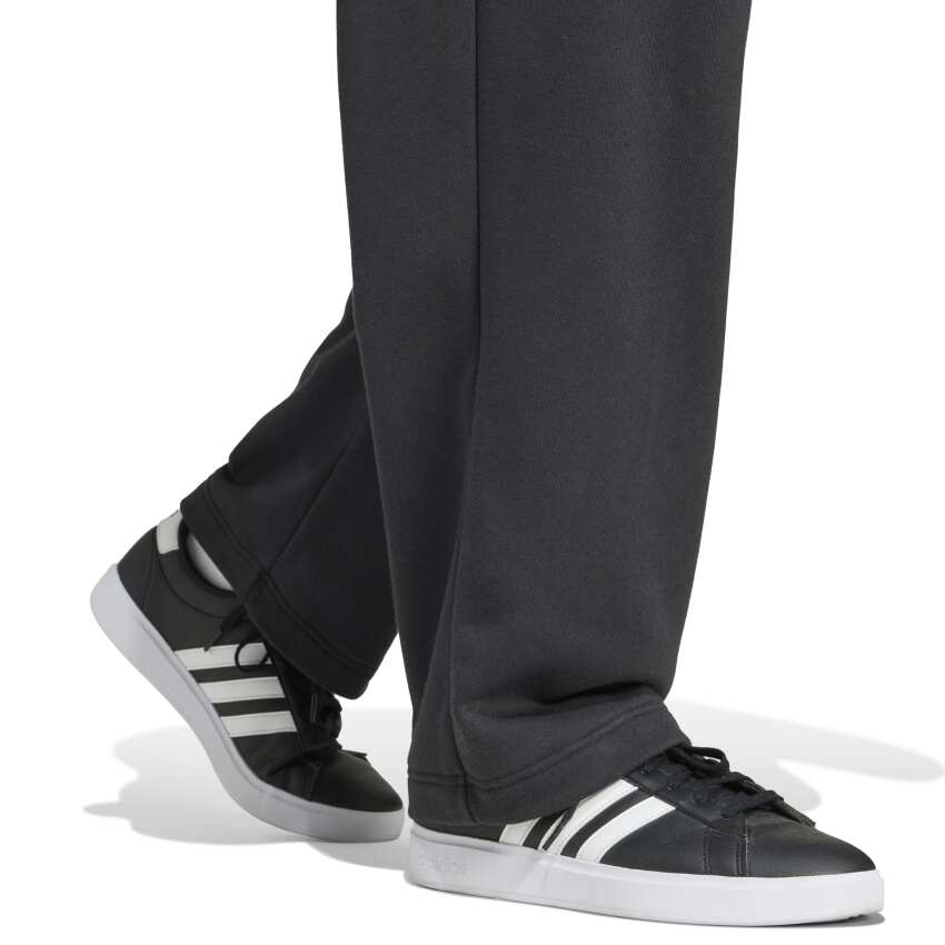Adidas Essentials Wide Leg 3 Bar Logo Siyah Erkek Eşofman Altı - 5